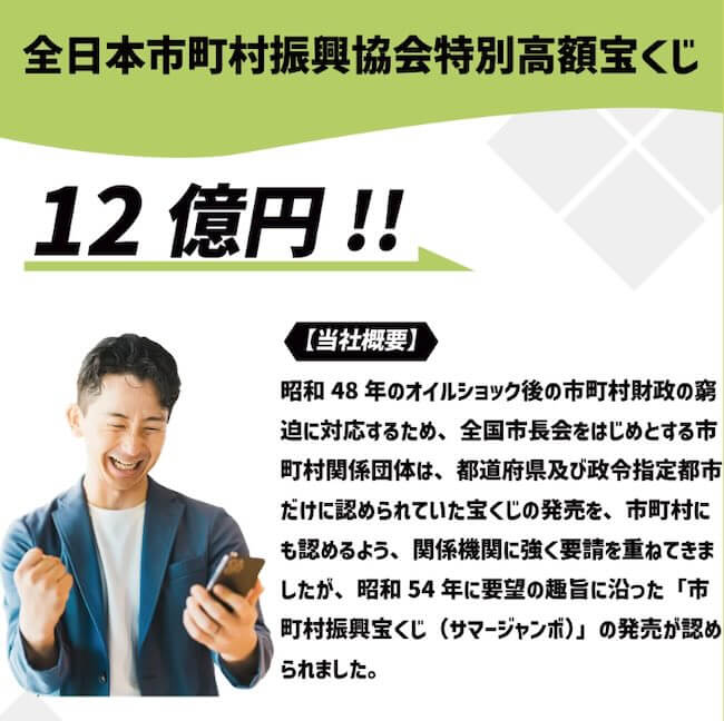 全日本市町村振興協会特別高額宝くじ