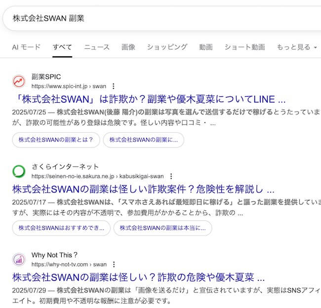 株式会社SWANの副業