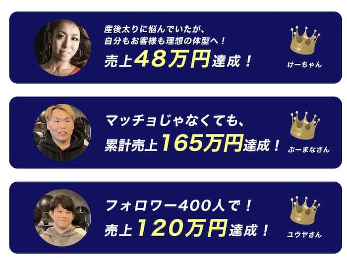 ボディメイクコーチの口コミ・評判