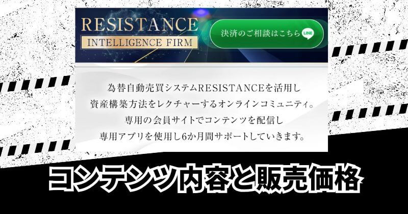 RESISTANCE(レジスタンス)の費用