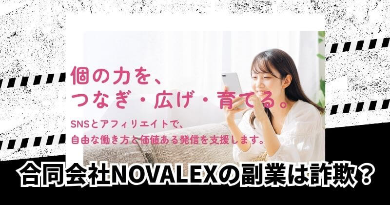 合同会社NOVALEXの副業は詐欺?|結論