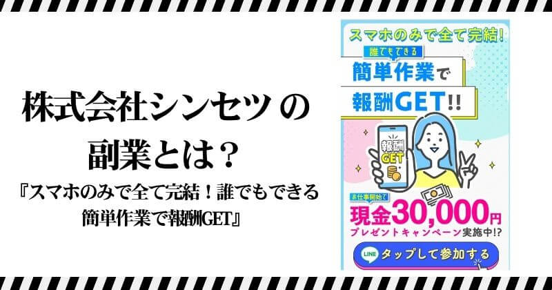 株式会社シンセツの副業？｜結論