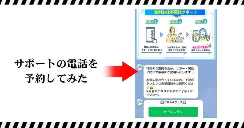 LINE登録から電話してみた