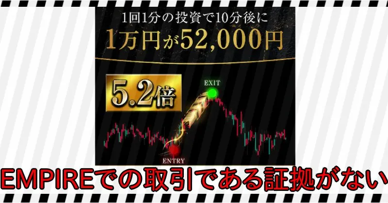 中井耀志のEMPIREを使った取引である証拠がない