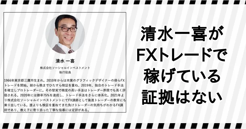清水一喜は何者?