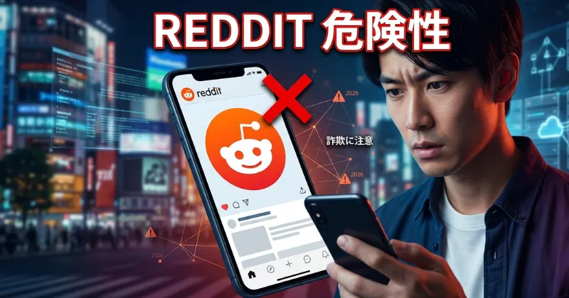 Redditは危険？2026年最新の安全ガイド｜日本人が被害を避けるための回避術と最新リスクのアイキャッチ画像