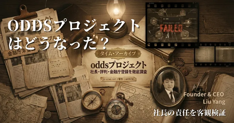 【2026年4月最新】oddsプロジェクトはどうなった？社長・評判・金融庁登録を徹底調査