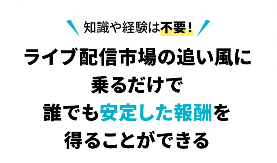 ライバープロデューサーが稼げると言い切る見出しの画像