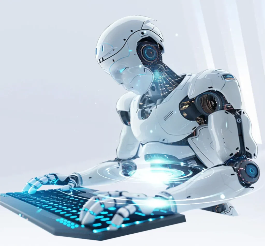 ATRロボット副業で使われるAIロボット風のイメージ画像