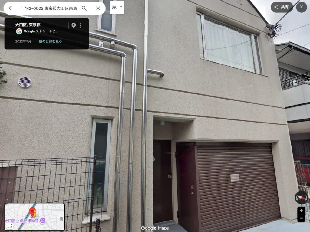 住所を調べると、このマンションが見つかった画像